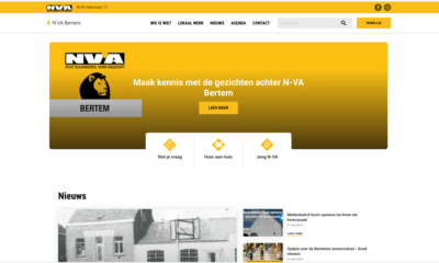 nieuwe homepage